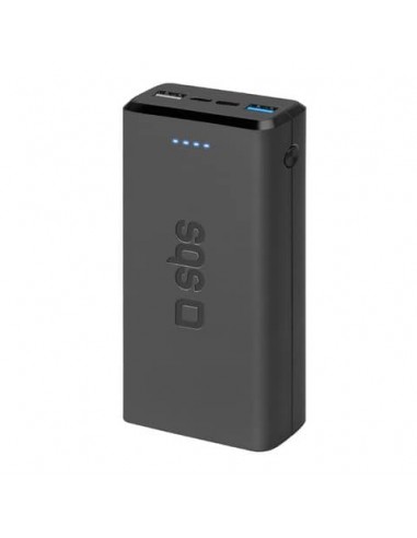 Powerbank SBS 20.000 mAh 2 USB 2.1 A - nero - TTBB20000FASTK