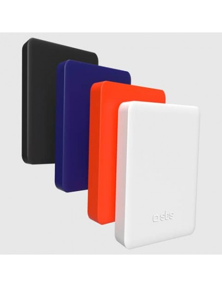 Powerbank SBS compact 5.000 mAh compatibile con MagSafe + Type C 10 W - bianco - TEBB5000MAG1CW