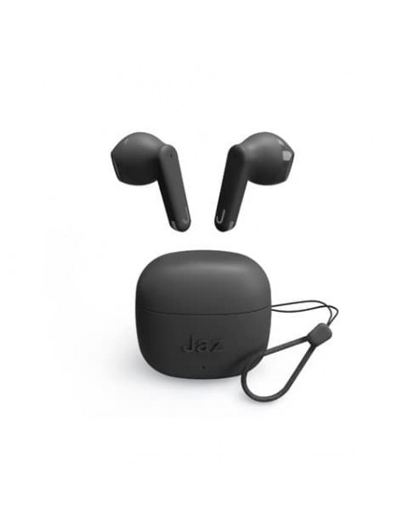 Auricolare TWS JAZ - controlli touch - case da 200 mAh - nero - TEJZEARTWSAMBEBTK