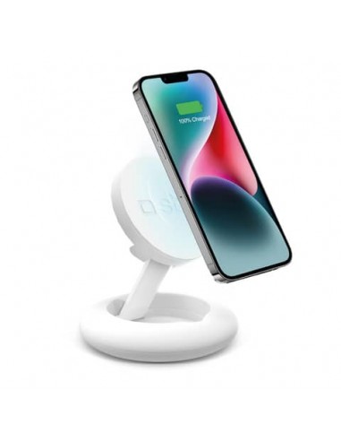Base di ricarica wireless SBS compatibile con Magsafe 10W - 1xType-C - bianco - TEWIRMAGSTAND10W
