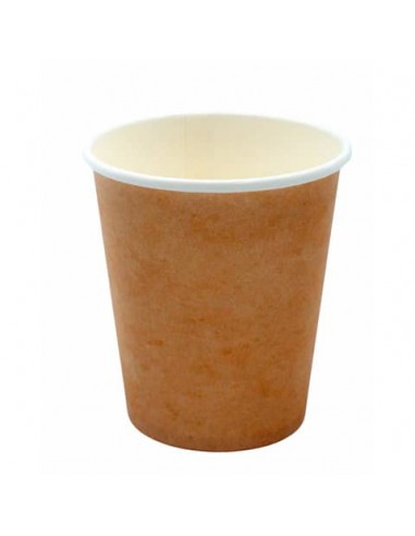 Bicchiere in cartoncino Le Nappage 20 cl senza plastica conf. 50 pz kraft 61014RC