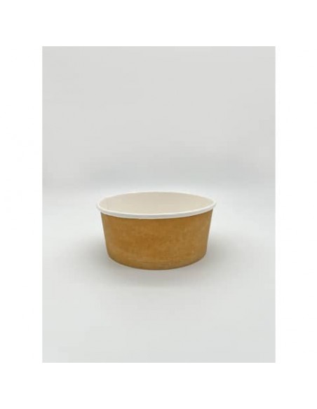 Contenitore per poké Le Nappage in cartoncino kraft plastic free avana conf. 50 pz 500 ml - KB200308