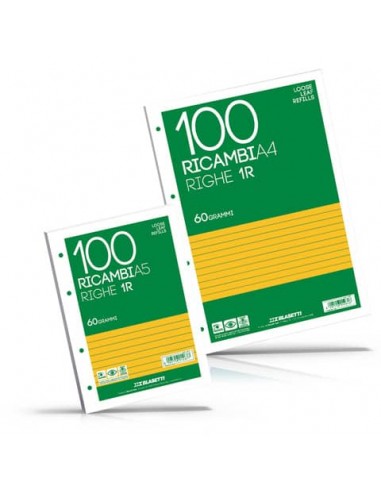 Ricambi Blasetti A4 - 50 fogli - rigatura B 1184