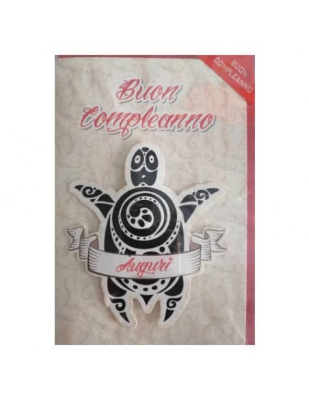 Biglietti compleanno Saemec conf. 12 pz Tattoo SC51432