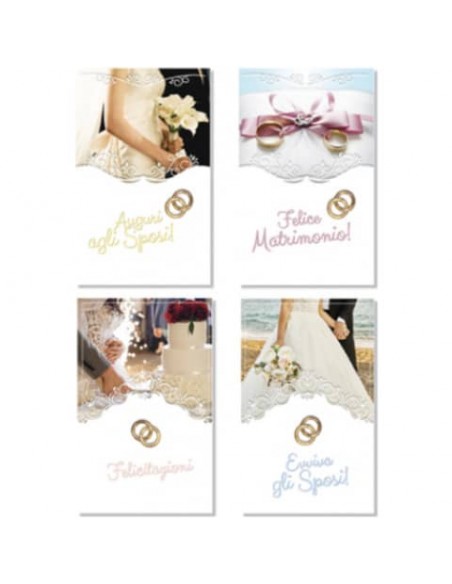 Biglietti per le nozze Saemec conf. 12 pz small SC70981