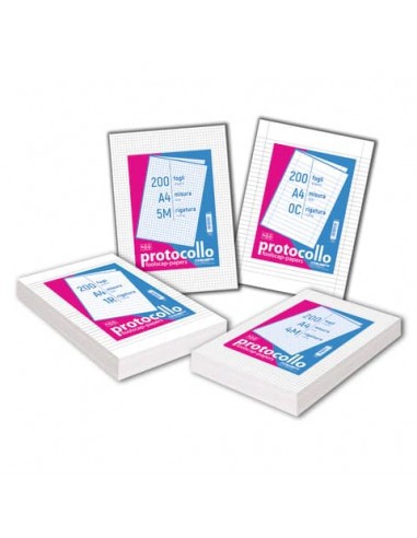 Fogli protocollo 2 colonne Blasetti conf. 200 fogli - 60 g 1284