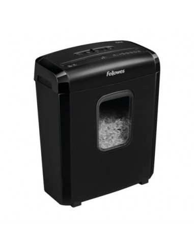 Distruggidocumenti Fellowes a miniframmento da 4x12 mm - 6 ff - ciclo continuo 5 min - 13 L - 4631101