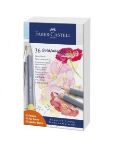 Matite colorate Faber-Castell Aqua Goldfaber - conf. 36 pz - colori assortiti - 114639