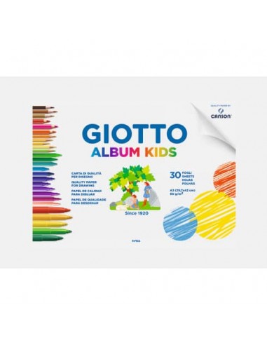 Album Giotto Kids A3 30 ff grana fine conf. 5 pz 90 g - F580300