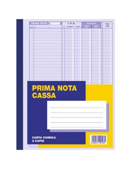 Album prima nota cassa O.C.L. 50x2 copie - blister da 3 blocchi - 216x305 mm 0131P
