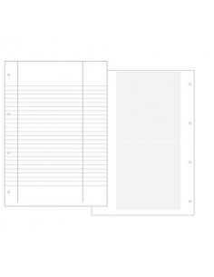 Carta uso bollo rigato O.C.L. con fori archivio 90 g - 500 ff - 210x297 mm 1460F