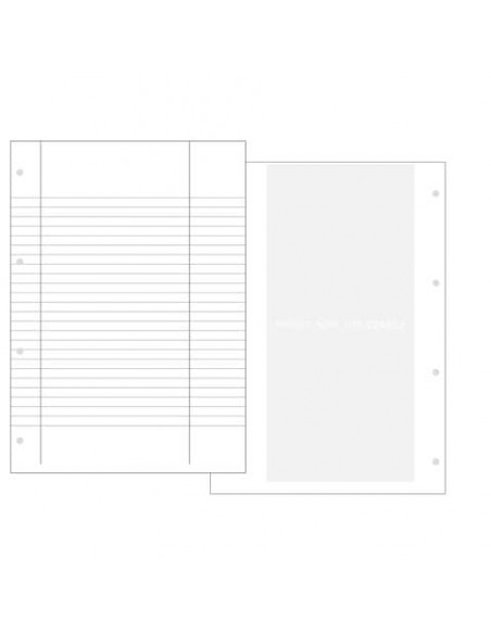 Carta uso bollo rigato O.C.L. con fori archivio 90 g - 500 ff - 210x297 mm 1460F