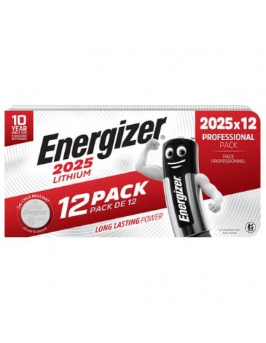 Batterie al litio Energizer 2025 Lithium BP12 conf. 12 pz 2025 E303693000