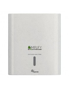 Dispenser in legno e plastica riciclati Simplify white wood per asciugamano piegato Z/W - 421336