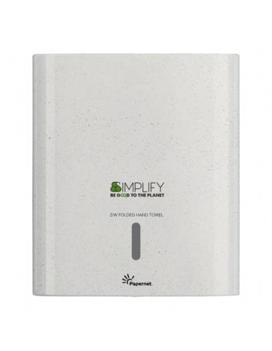 Dispenser in legno e plastica riciclati Simplify white wood per asciugamano piegato Z/W - 421336