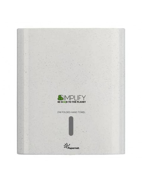 Dispenser in legno e plastica riciclati Simplify white wood per asciugamano piegato Z/W - 421336