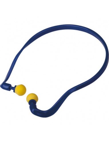 Tappi auricolari monouso Delta Plus in poliuretano con archetto conf. 10 pz blu-giallo - CONICMOVE01JAB
