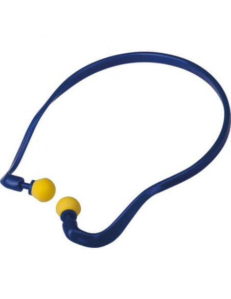 Tappi auricolari monouso Delta Plus in poliuretano con archetto conf. 10 pz blu-giallo - CONICMOVE01JAB