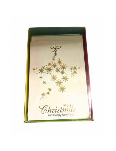 Biglietti augurali Natale Marpimar oro - conf. da 12 - assortiti ABNB31/12