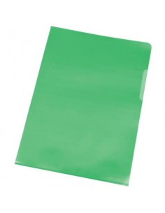 Cartellina a L Q-Connect ppl A4 verde conf. da 100 - KF00309