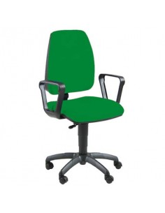 Sedia operativa girevole Unisit Jupiter JUBR Eco smart - rivestimento Eco verde - con braccioli - JPQ/BRN/EV