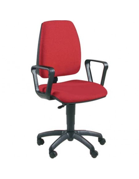 Sedia operativa girevole Unisit Jupiter JUBR Eco smart - rivestimento ignifugo bordeaux - con braccioli - JPQ/BRN/ID