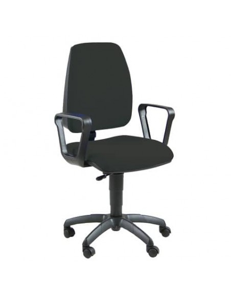 Sedia operativa girevole Unisit Jupiter JUBR Eco smart - rivestimento ignifugo nero - con braccioli - JPQ/BRN/IN