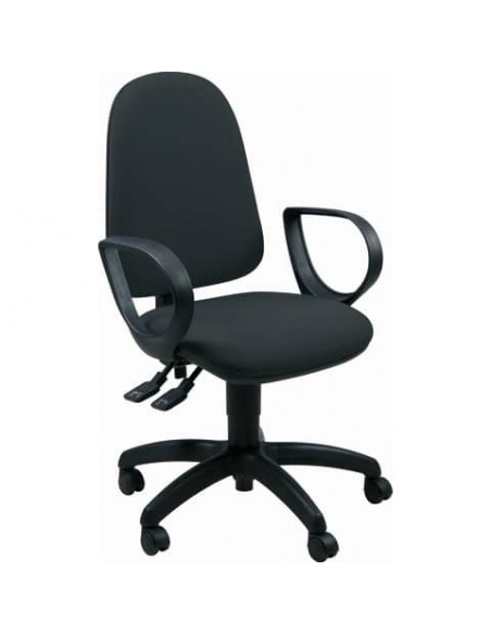 Sedia operativa girevole Unisit Jupiter JUYG Eco smart rivestimento Eco nero - con braccioli - JPLY/BR/EN