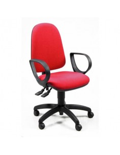 Sedia operativa girevole Unisit Jupiter JUYG Eco smart rivestimento ignifugo rosso - con braccioli - JPLY/BR/IR