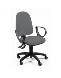 Sedia operativa girevole Unisit Jupiter JUYG Eco smart rivestimento ignifugo grigio scuro - con braccioli JPLY/BR/IT