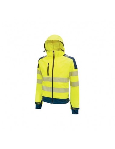 Giacca in tessuto Softshell Miky Yellow Fluo U-Power taglia M HL169YF-M