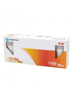 Lampadine LED Aigostar A60 E27 15W luce calda - conf. 5 pz - 3000K 331641