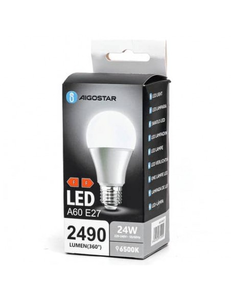 Lampadine LED Aigostar A60 E27 6500K luce fredda 24W 312909