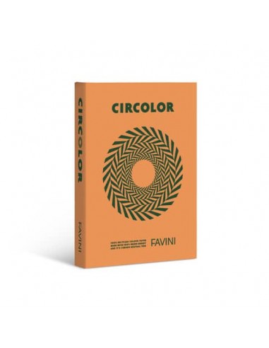 Carta colorata Favini Circolor 100% riciclata 80 g/m² A4 - risma da 500 fogli arancio zucca - A71E524