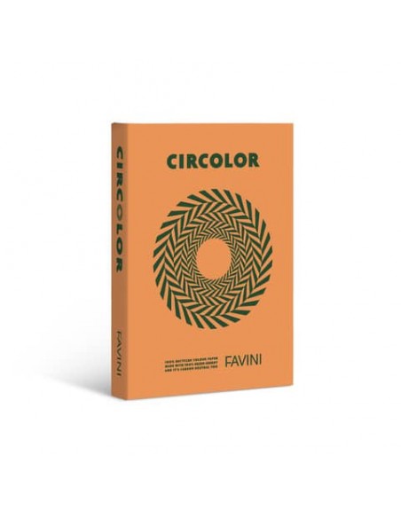 Carta colorata Favini Circolor 100% riciclata 80 g/m² A4 - risma da 500 fogli arancio zucca - A71E524