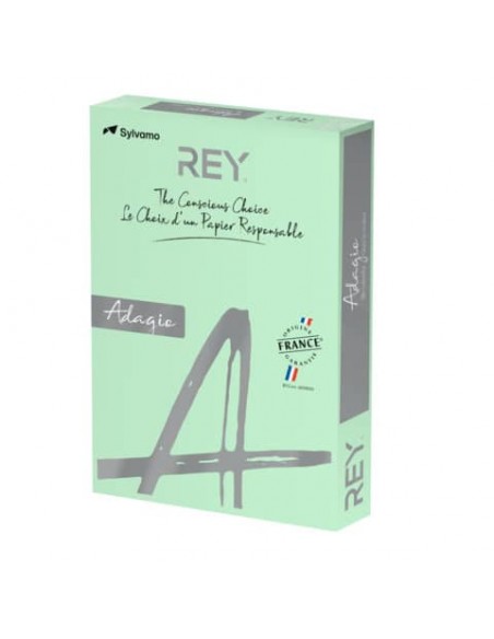 Carta colorata A3 Sylvamo Rey Adagio 80 g/m² verde 81 - Risma da 500 fogli - ADAGI080X683