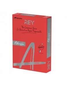 Carta colorata A3 Sylvamo Rey Adagio 80 g/m² rosso intenso 22 - Risma da 500 fogli - ADAGI080X678
