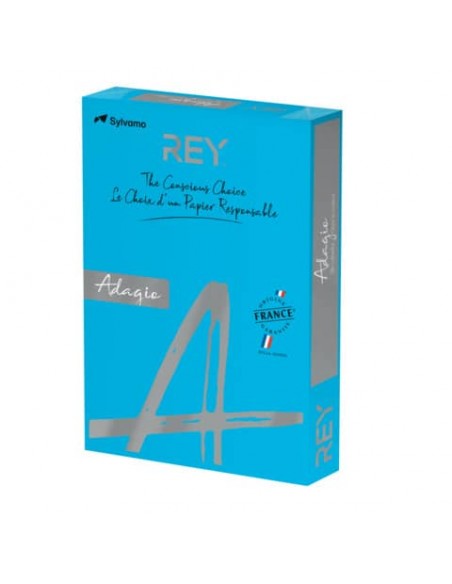 EC - Carta colorata A4 Sylvamo Rey Adagio 160 g/m² blu intenso 51 - Risma da 250 fogli - ADAGI160X470