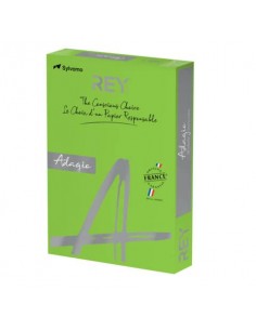 Carta colorata A3 Sylvamo Rey Adagio 80 g/m² verde intenso 52 - Risma da 500 fogli - ADAGI080X682