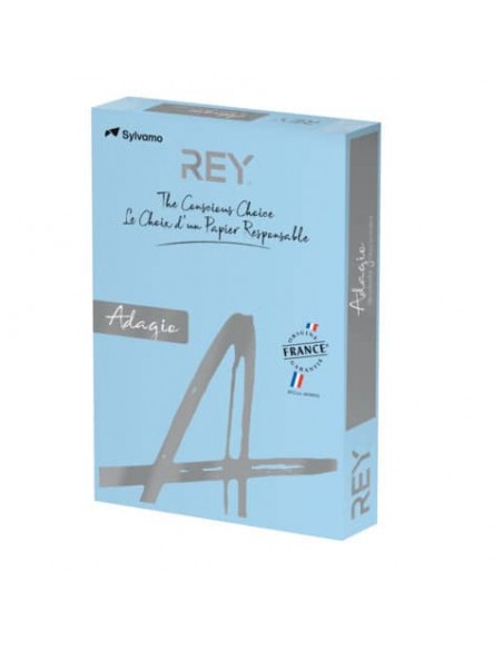 Carta colorata A4 Sylvamo Rey Adagio 160 g/m² blu tenue 48 - Risma da 250 fogli - ADAGI160X471