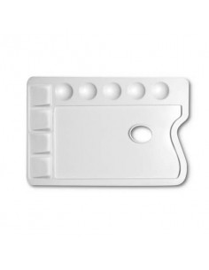 Tavolozza in plastica per pittura DOM rettangolare - formato 25x17 cm - 165