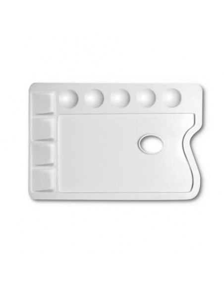 Tavolozza in plastica per pittura DOM rettangolare - formato 25x17 cm - 165