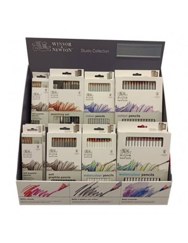 Espositore 35 confezioni di matite Winsor&Newton assortite 7654410