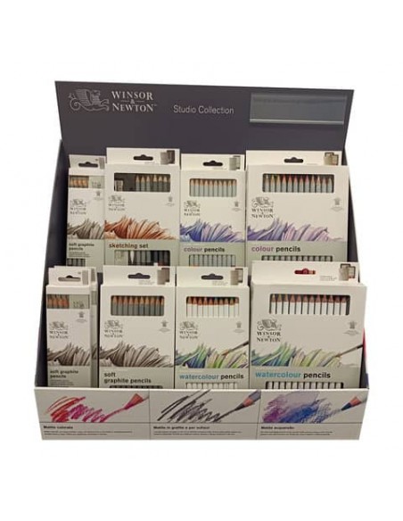 Espositore 35 confezioni di matite Winsor&Newton assortite 7654410