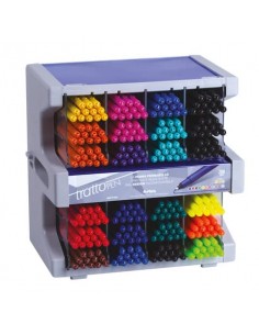 Espositore modulare 288 penne Tratto Pen punta sintetica - colori assortiti - F832800