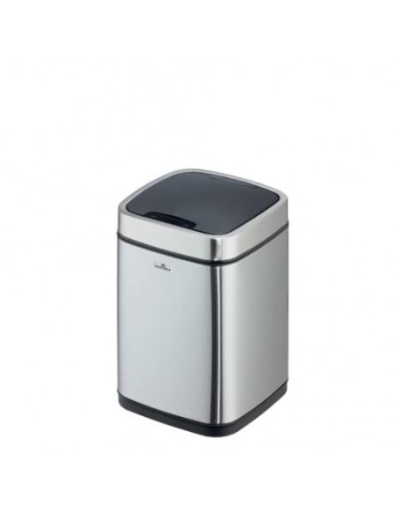 Cestino con sensore DURABLE NO TOUCH argento metallizzato - capienza 6 Lt - 3420-23