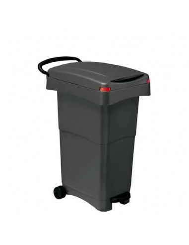 Contenitore portarifiuti Nello 80 lt PP Mobil Plastic grigio antracite 151-GRN