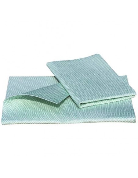 Panno pavimenti in TNT Pippo per interni 40x50 cm - conf. 2 pezzi - bianco e verde - NP1850