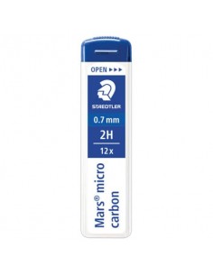 Astuccio 12 mine sottili 2H Staedtler Mars Micro Carbon 250 0