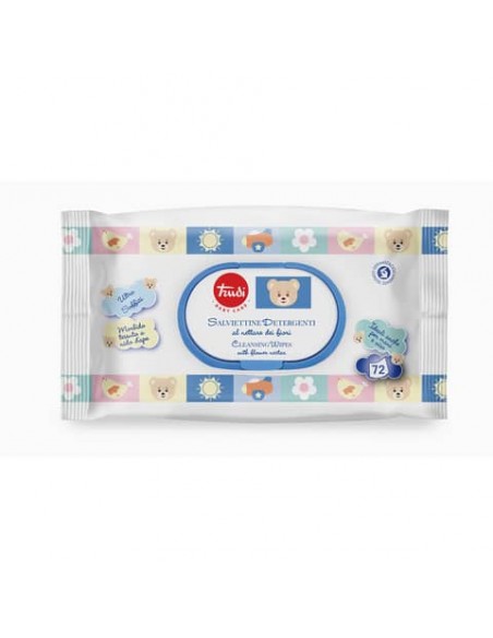 Salviettina umidificata per bambini flow pack Trudi Baby Care conf. 72 pezzi  - 00429.1